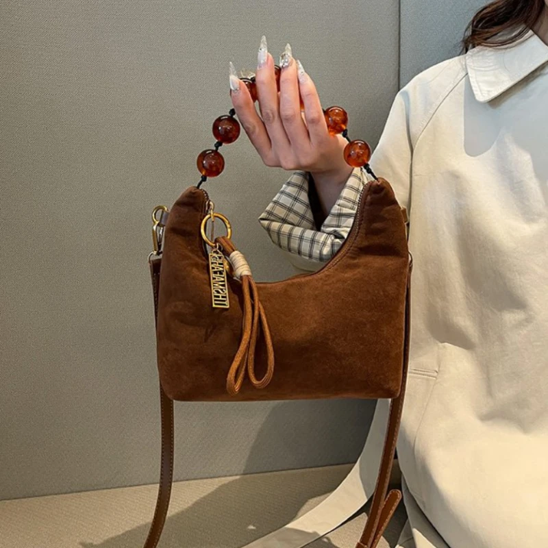 

New Super Popular Niche Leopard Print Shoulder Bag for Women 2026 High Quality Versatile Pearl Chain Crossbody Bag for Work