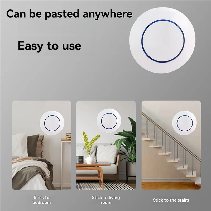 AM-Tuya 433Mhz RF Remote Control Switch 10A Relay Receiver Mini Round Button Wall Panel Switch For Led Light Lamp Fan