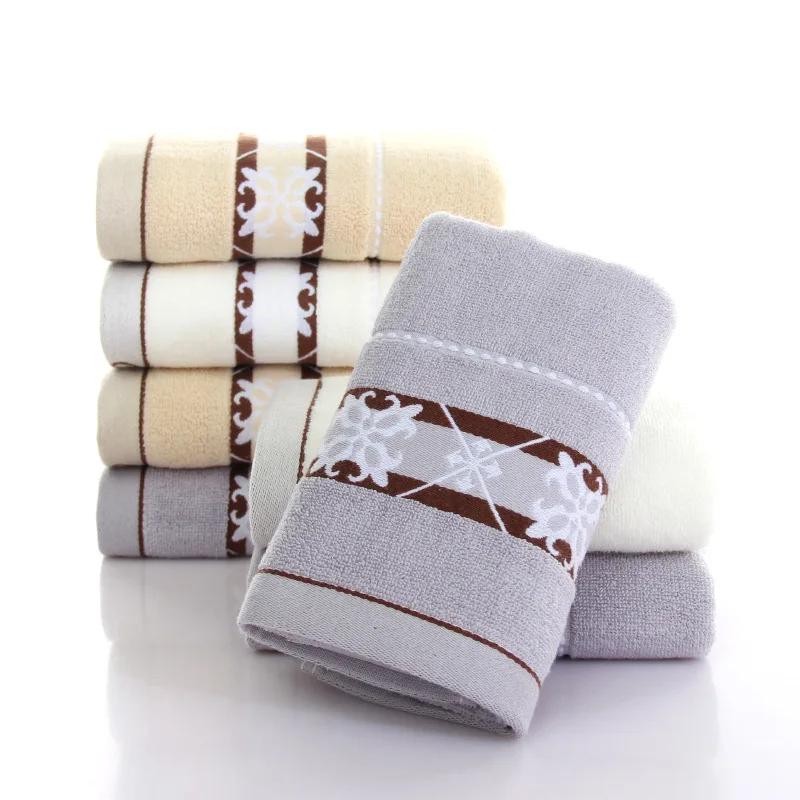 

100% Cotton High Quality Face Bath Towels Set Bathroom Soft Feel Highly Absorbent Shower Hotel Towel Multi-color 74x34cm