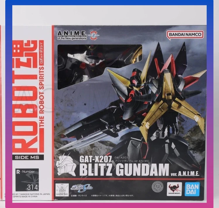 Bandai De ROBOT GEESTEN GAT-X207 Blitz Gundam Action Figure Mobile Suit Gunpla Gundam Plastic Model Speelgoed Gift