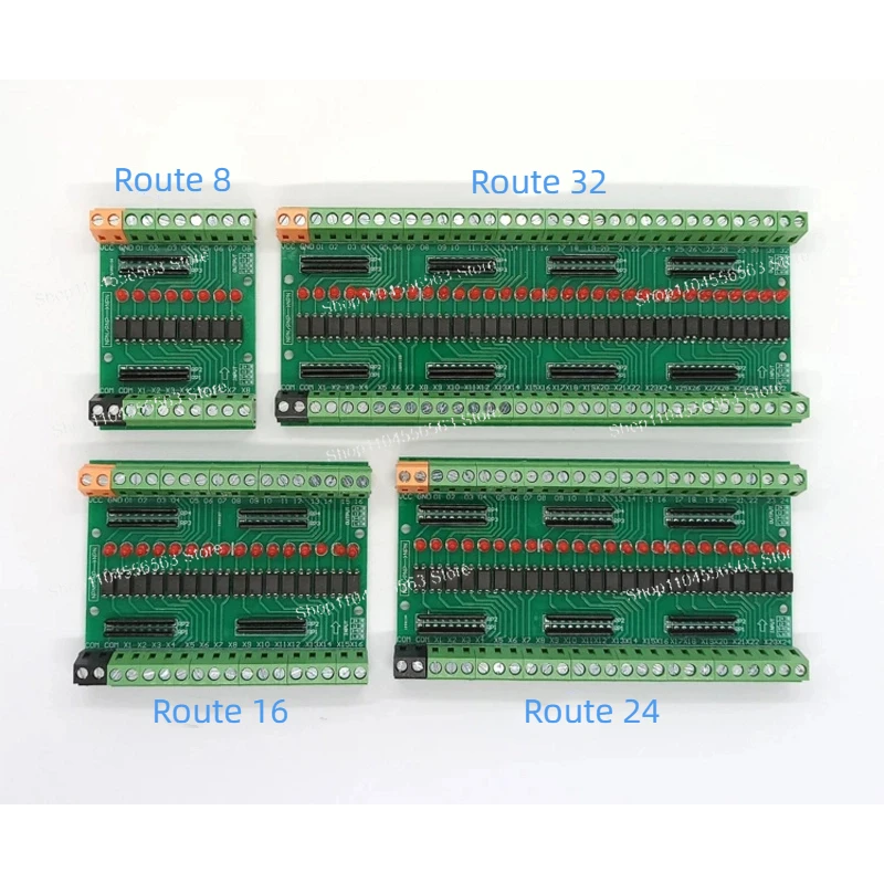 8-Channel Optocoupler Isolation Module - 3V/5V/12V/24V Signal Isolator, PNP/NPN Compatible, High-Quality