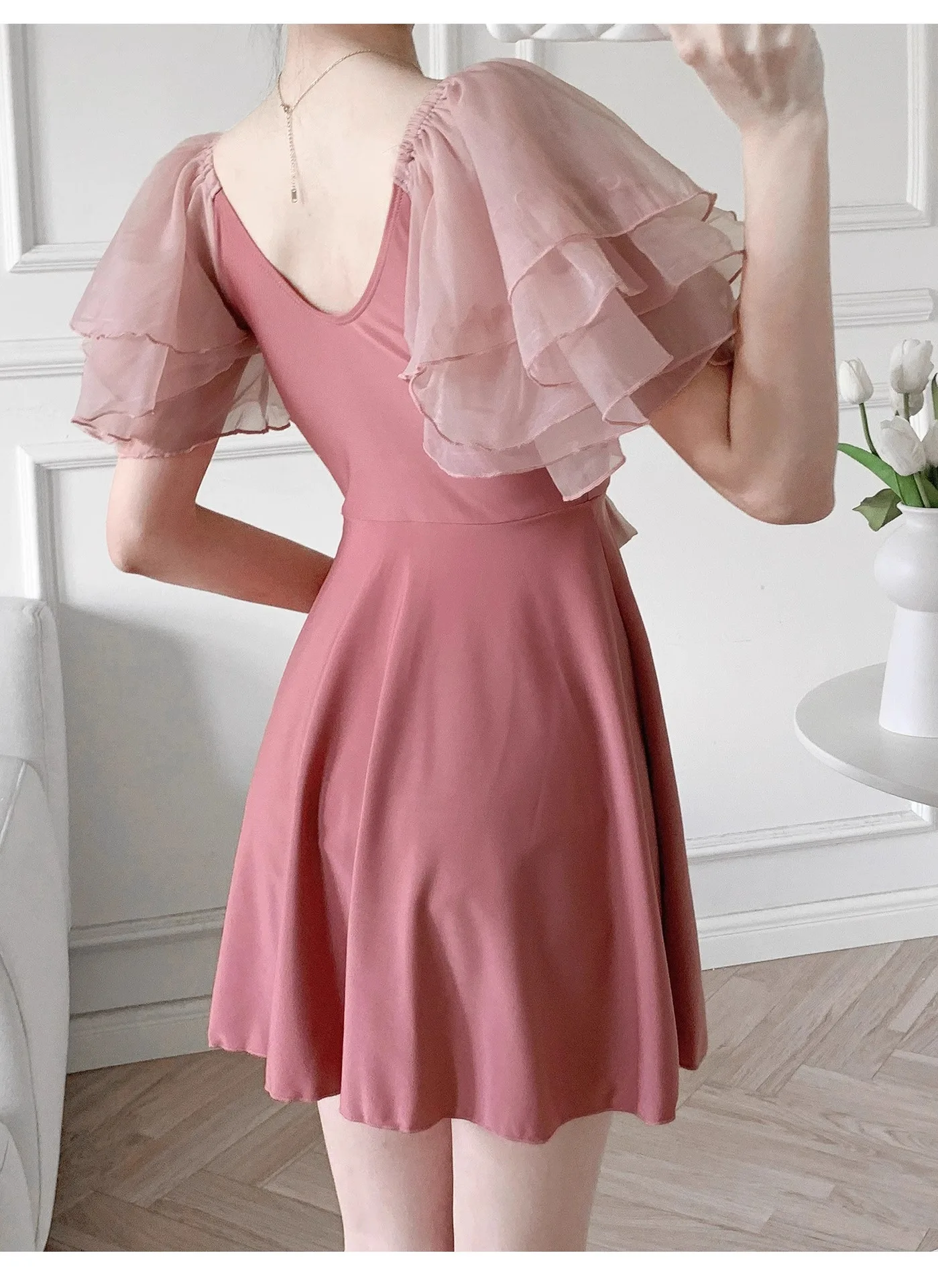 Women's New High-end Style Slimming and Belly-covering One-piece