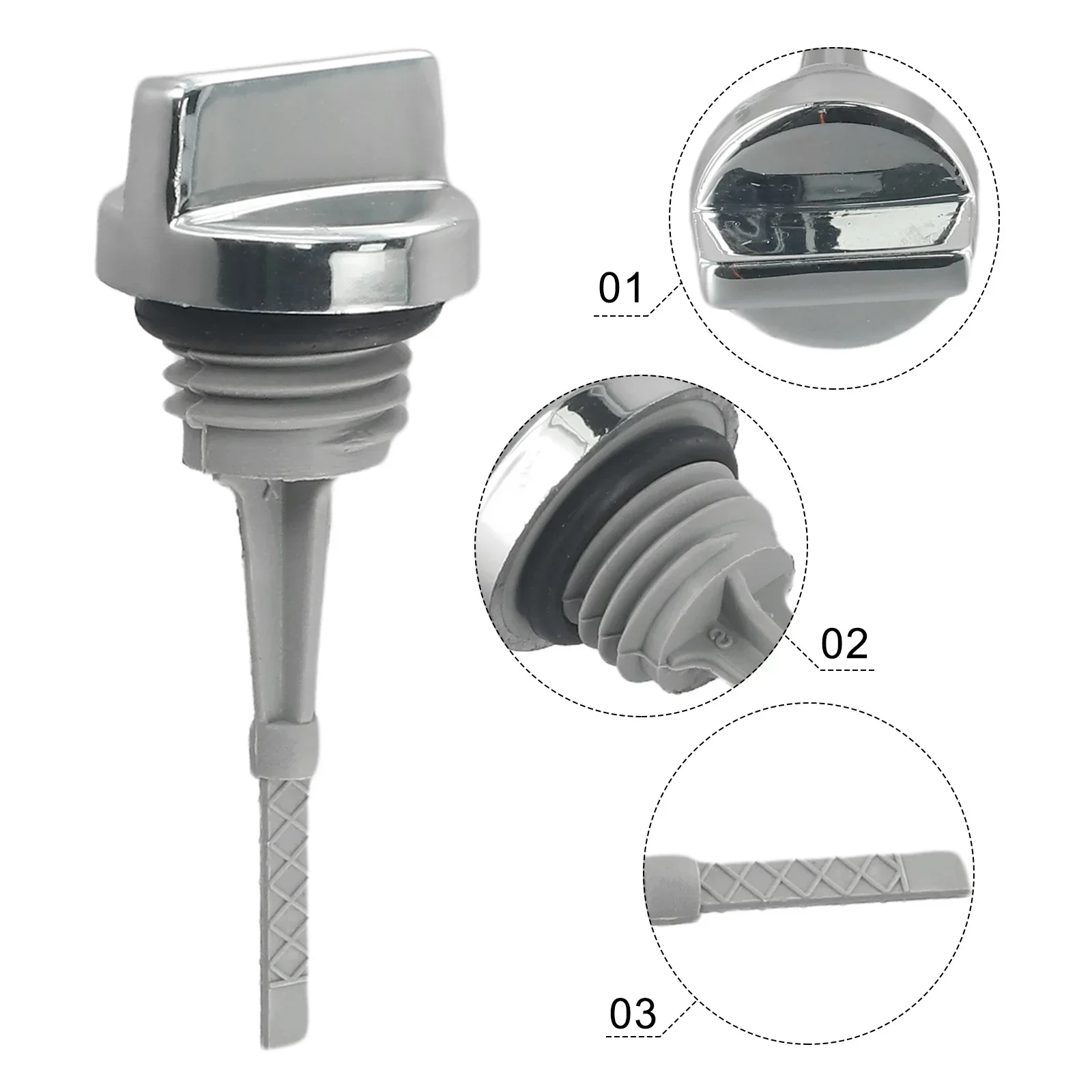 Motorcycle Short Oil Dipstick Engine Oil Dipstick Filler Cap Plug For 50cc 70cc 90cc 110cc 125cc Dirt Bike For ATV Quad Go Kart
