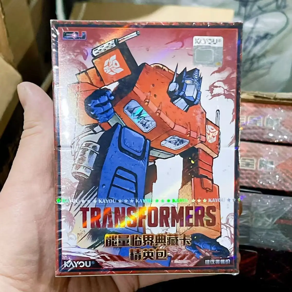 KAYOU Genuine Transformers Card Jingyingbao Animation Anime Comic Cartoon Periphery Collect Card Toy for Children Holiday Gift