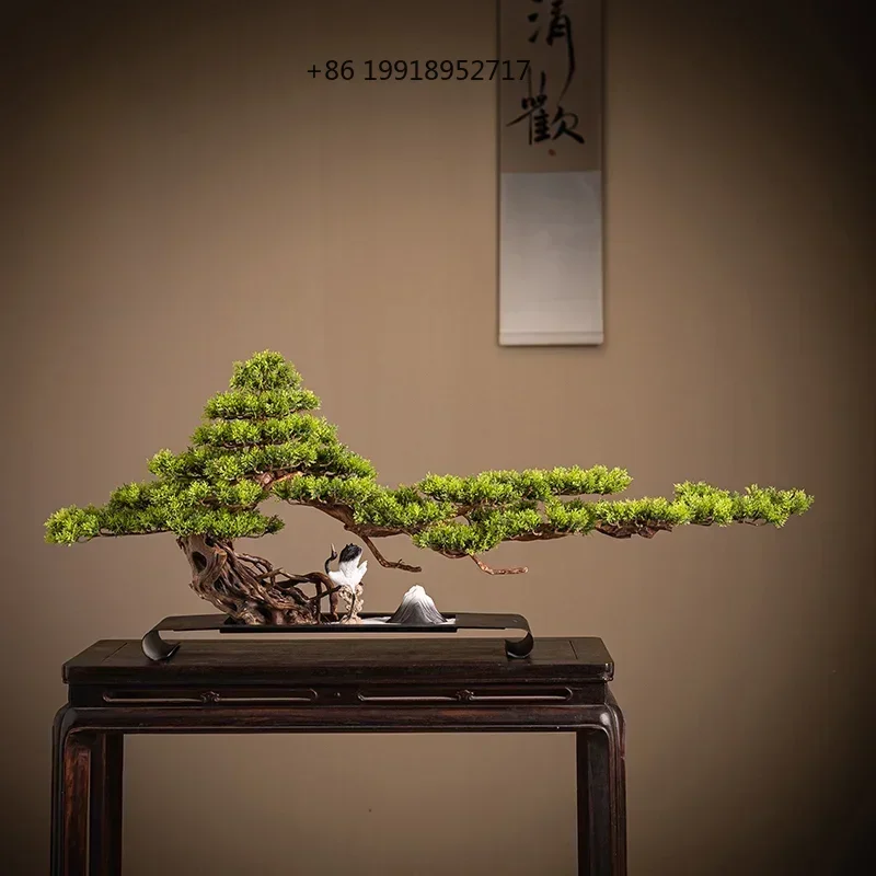 Simulation Welcome Pine Light Luxury Green Plant Decoration Entry Door Living Room Hotel Micro Landscape Soft Decoration JJ485