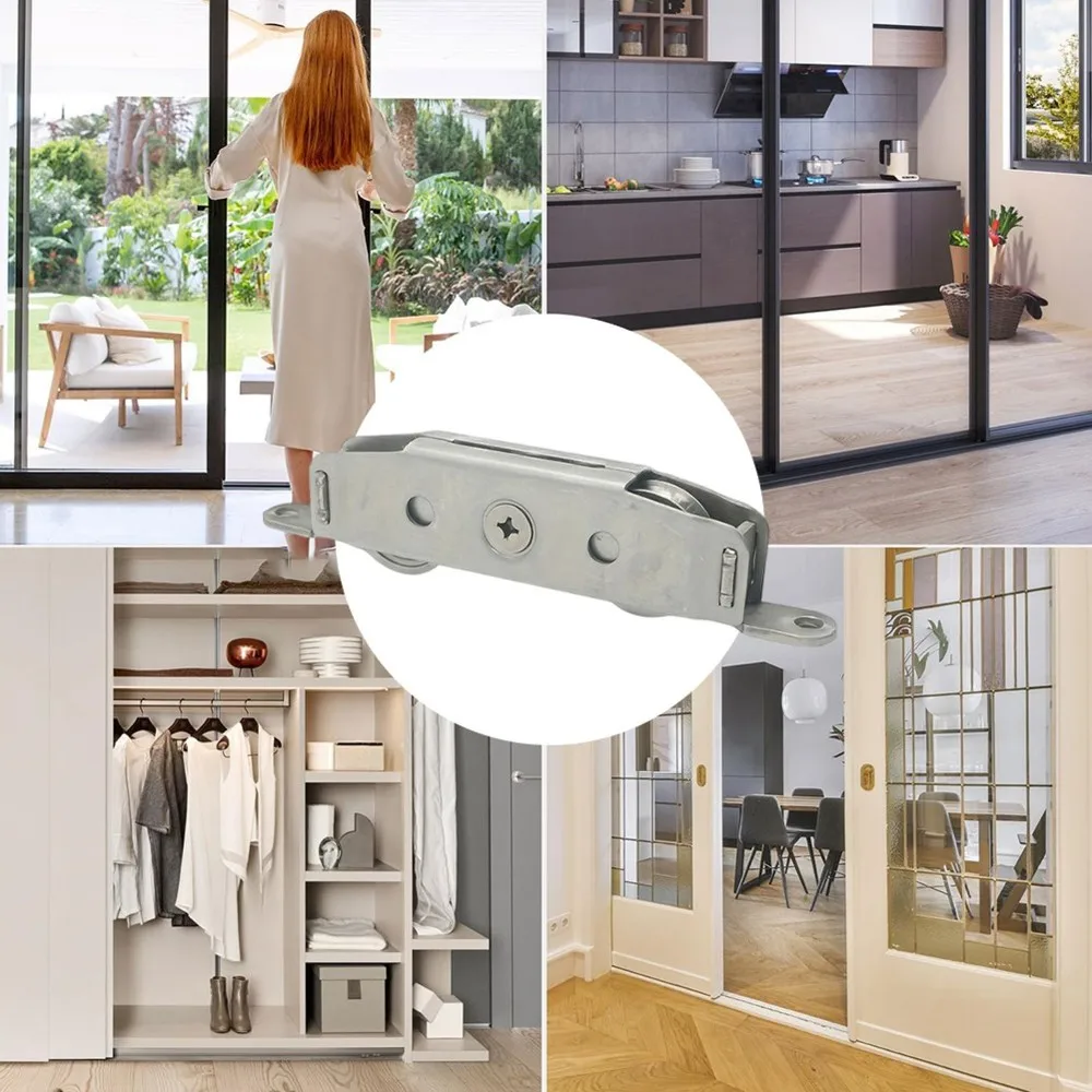 ABUG-2Pcs 1-1/4 Inch Stainless Steel Sliding Door Roller - Patio Glass Track Wheel For Smooth & Quiet Operation
