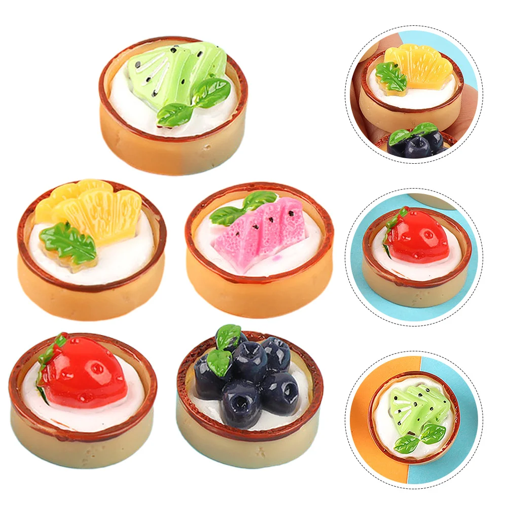 

18Pcs Artificial Cake Simulation Dessert Mini Realistic Fruit Slices Decoration Photography Display Prop Mini Fake Cake