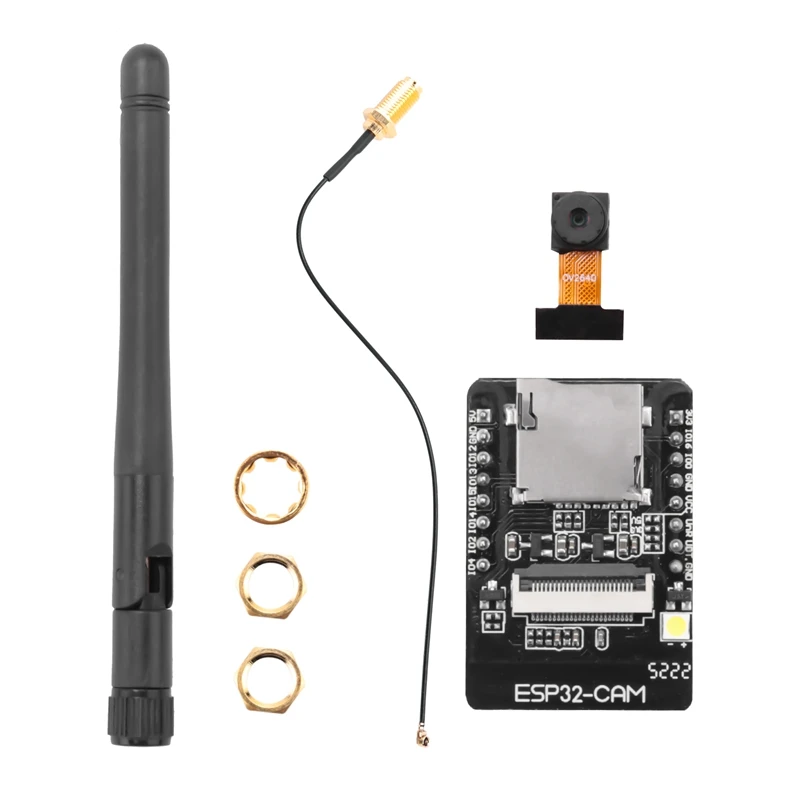 ESP32-CAM-MB USB ESP32 Serial To Wifi ESP32 CAM Development Board CH340G 5V Bluetooth+OV2640 Camera+2.4G Antenna IPX