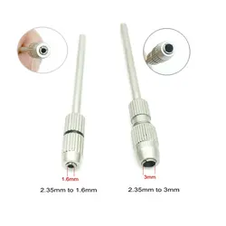 1Pc laboratorium dentystyczne wiertła Burs Adapter konwerter 2.35mm do 1.6mm i 2.35mm do 3mm Shank polerka