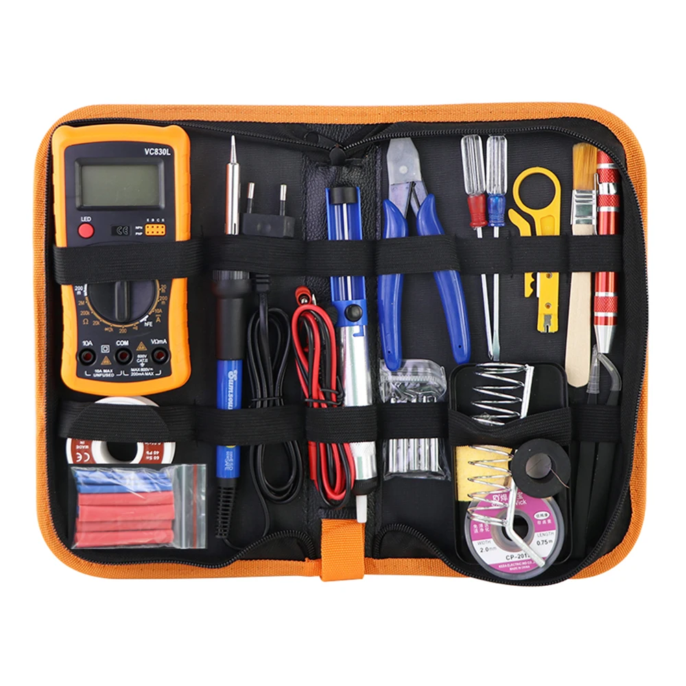 Durable 23 In 1 Kit Smart Digital Multimeter And 60w Backlight Lcd Display Adjustable Temperature Soldering Iron Hand Tools Set - Buy Product on