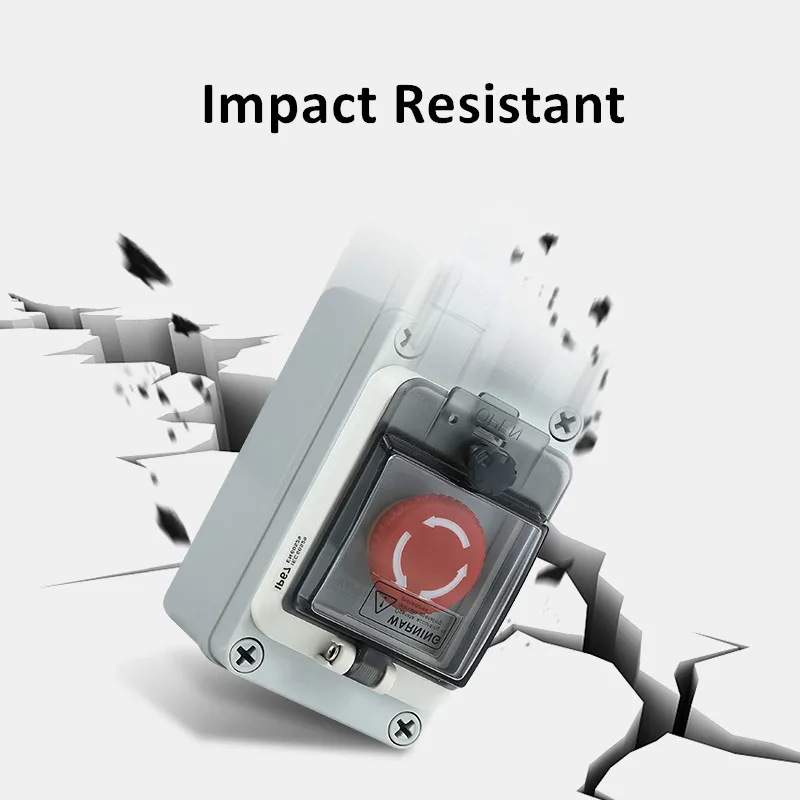 IP67 Waterproof Distribution Box With Visible Protective Window PC Cover For Circuit Breakers Switches Anti-touch Junction Box