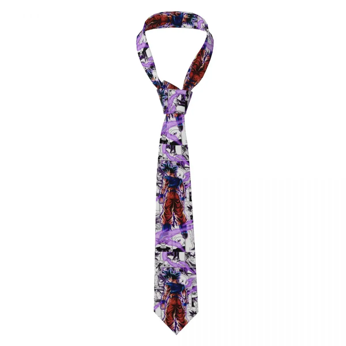

Custom B-Brolies Villain Cartoon Animes Ties Mens Formal Silk Necktie for Business