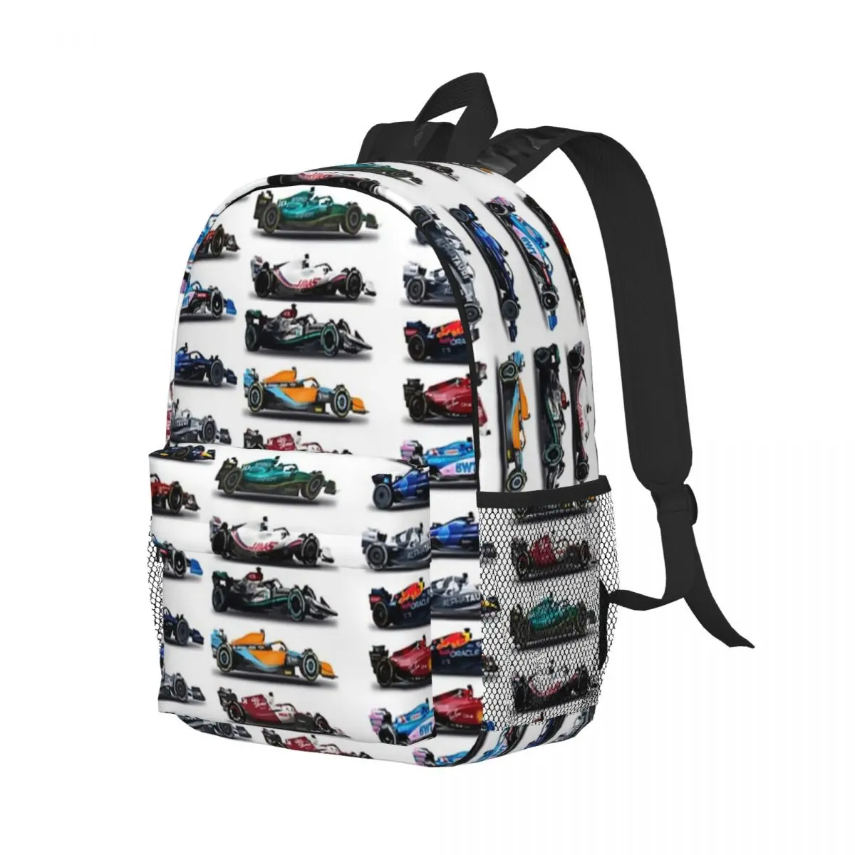 F1 alle Autos Rucksäcke Jungen Mädchen Bücher tasche Mode Kinder Schult aschen Laptop Rucksack Umhängetasche große Kapazität