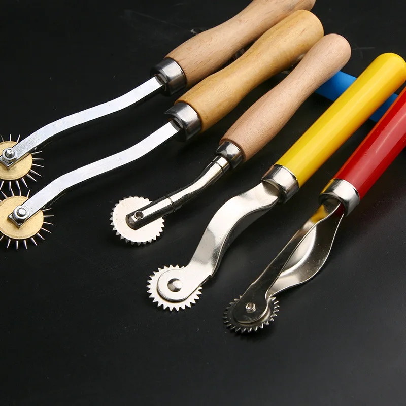 Stainless Steel Leather Tool Leather Paper Cloth Overstitch Wheel Roulette Spacer Sewing Leather Craft Tools Overstitch