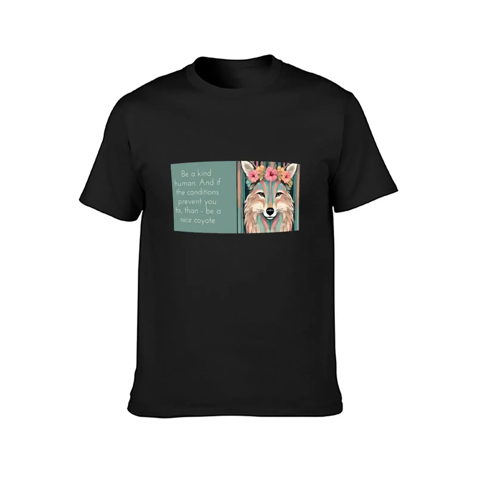 A piece of coyote art T-Shirt plus sizes new edition man clothes plus size tops anime shirts men