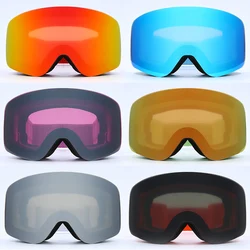 Doppelschicht Anti-Beschlag Magnetische Absorption Zylindrische Skibrille UV400 Männer Frauen Skifahren Brillen Snowboard Zubehör