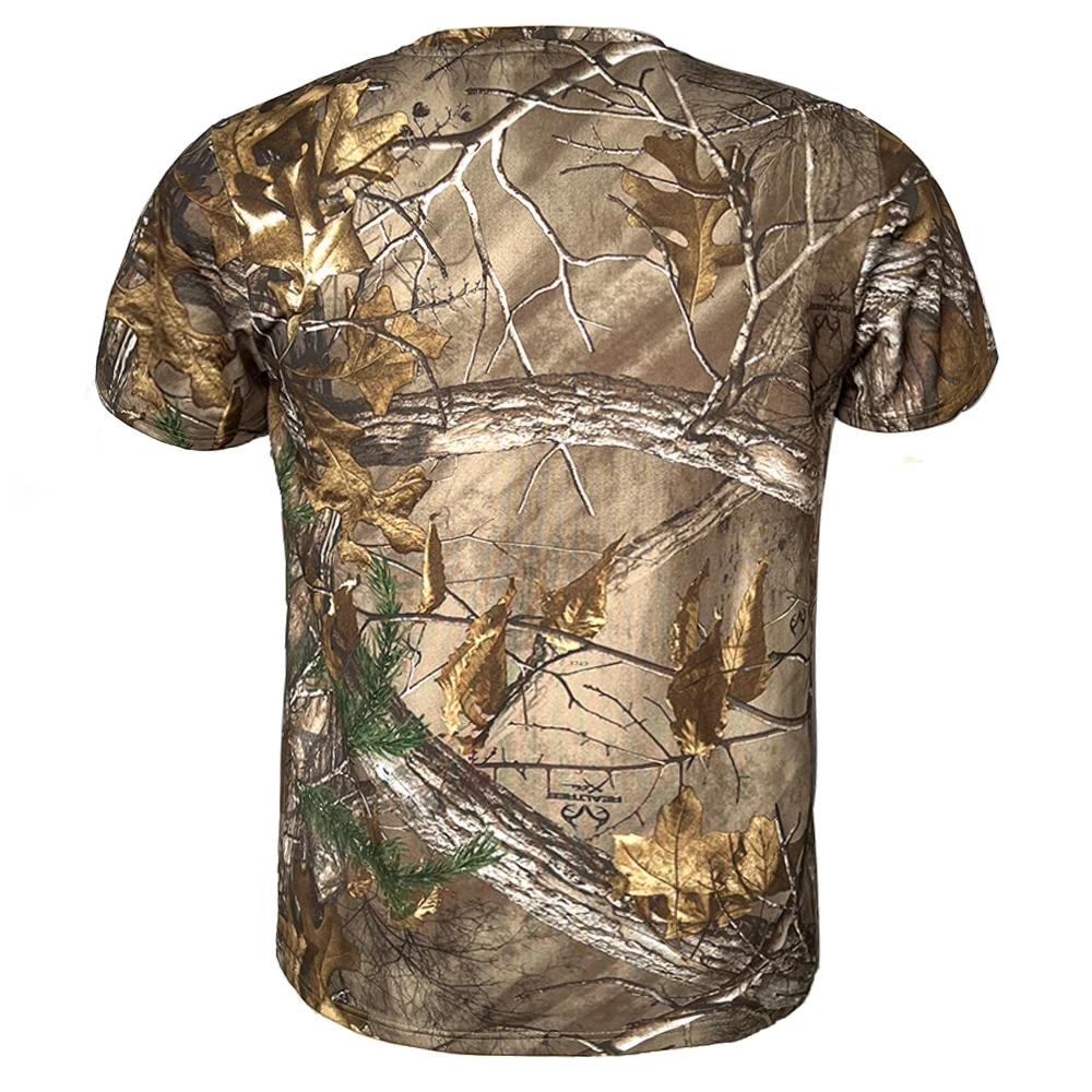 KOEP Camouflage T-shirt Outdoor Quick Drying Hiking T-Shirts Mens Hunting CAMO Camping Shirts Clothing