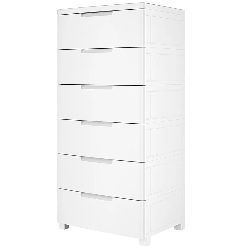 

Storage cabinet, drawer type plastic chest of drawers, bedside table, free installation of cracks, bedroom rack