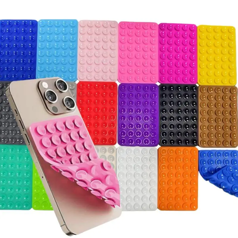 1/3Pcs Mobile Phone Silicone Sucker Pad Double Sided 40 Suction Cup Phone Holder Detachable Anti-slip Fixture