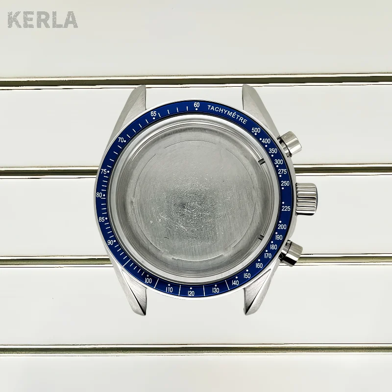 Multifunktionales, silber-schwarzes Mondblatt, 39,6 mm, geeignet für VK64- und VK63-Quarzuhren, Uhrenteile, passend für 20-mm-Armband, Gehäuse und Lünette. – Detail 12