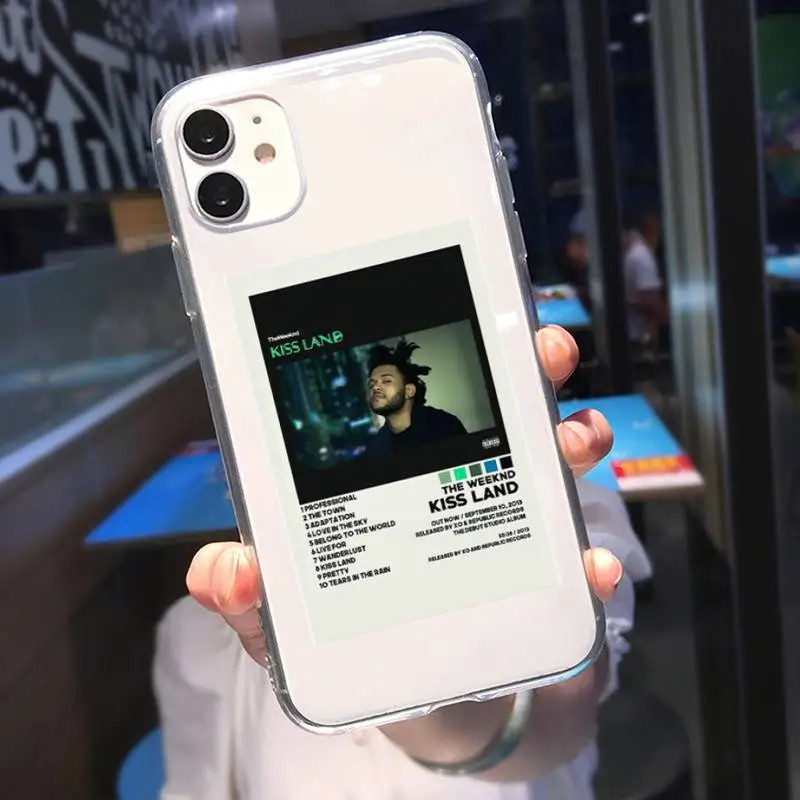 The Weeknd Singer Phone Case For iPhone 11 12 Mini 13 14 15 16 Pro Max Plus Transparent Shell