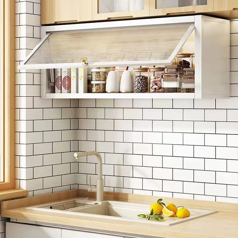 

Wall Mounted Spice Rack Under Cabinet No-Drill Hanging Organizer Space-Saving Condiment Shelf Rustproof Metal Storage Holder