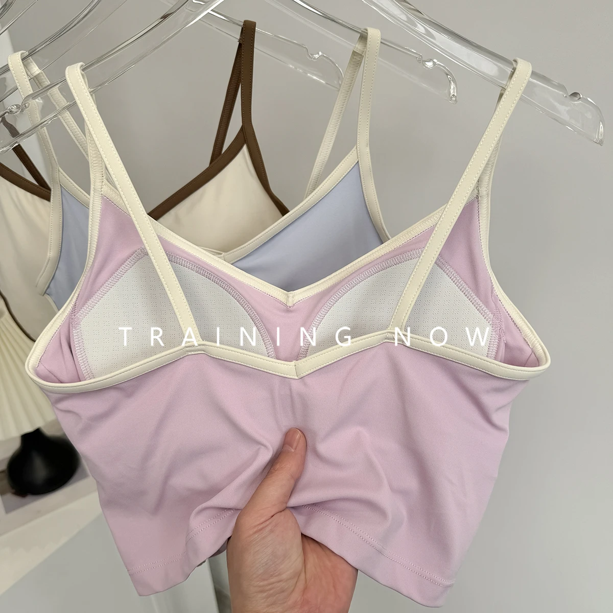 

Integrated sports suspender bra for women Sharpilates yoga beautiful back lingerie running shock-proof fitness vest wear