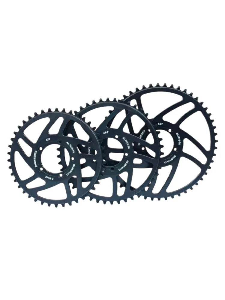 AliExpress NONE GUSTAVO Electric Bike Chain ring Motorized Bicycle Chain Wheel 42T 44T 46T 48T 52T For BAFANG BBS/M625 Mid Drive Motor 250W 750W