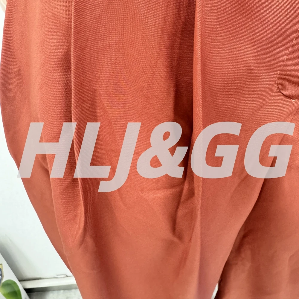 Spodnie damskie HLJ Fashion, luźne, z motywem pąków kwiatowych, jednolite, marszczone, patchworkowe, z wysokim stanem, długie spodnie damskie, streetwear, spodnie 2025 nowość