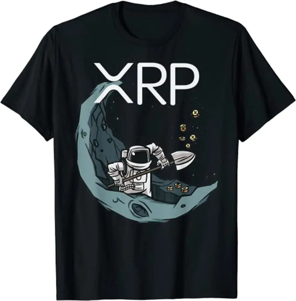 Ripple  Coin Bullrun Moon Crypto Cryptocurrency Investor T-Shirt,  TeeUnisex Summer Luxury Brand Oversize