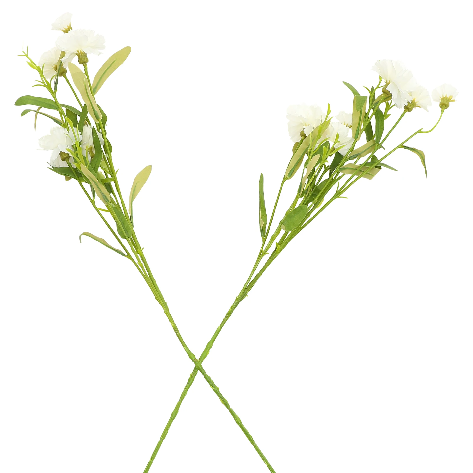 

2pcs Orange Artificial Flowers 16 Heads Simulation Carnation Home Decor Party Banquet Fake Bouquets Long Lasting Realistic Style