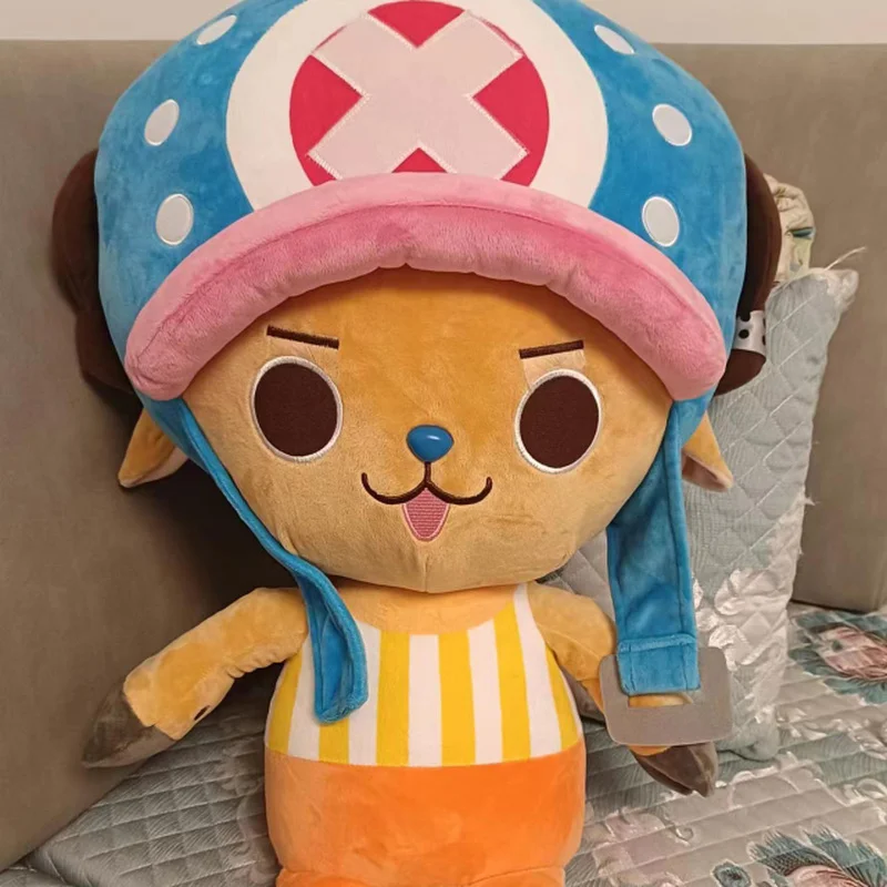 Jednoczęściowa klasyczna Tony Tony Chopper Kawaii kreskówka figurka duży rozmiar lalka pluszowa pokój zabaw dekoracja dla dzieci dziewczynka prezenty świąteczne