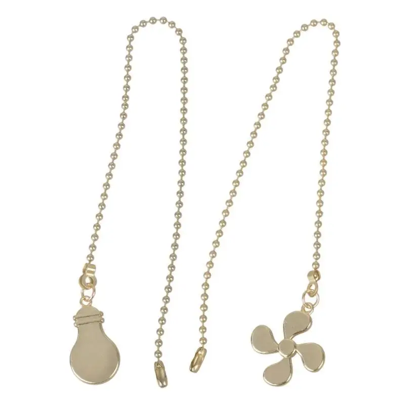 

652F Steel Ceiling Fan Pull Chain Extender Decorative Pulls Ceiling Fan Accessories 35cm Length for Improved User Experience