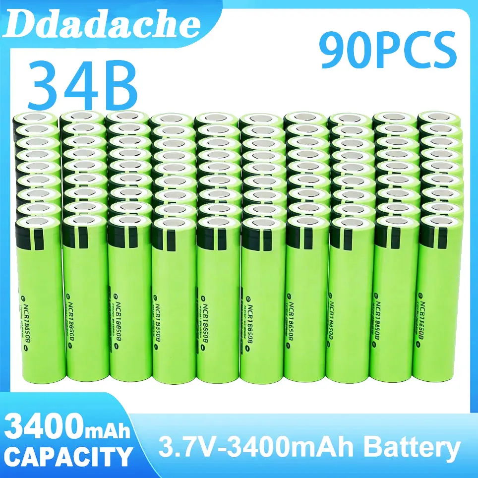Nieuwe Originele NCR18650B 34B 3.7V 18650 3400mAh Oplaadbare Lithiumbatterij Zaklamp Batterij