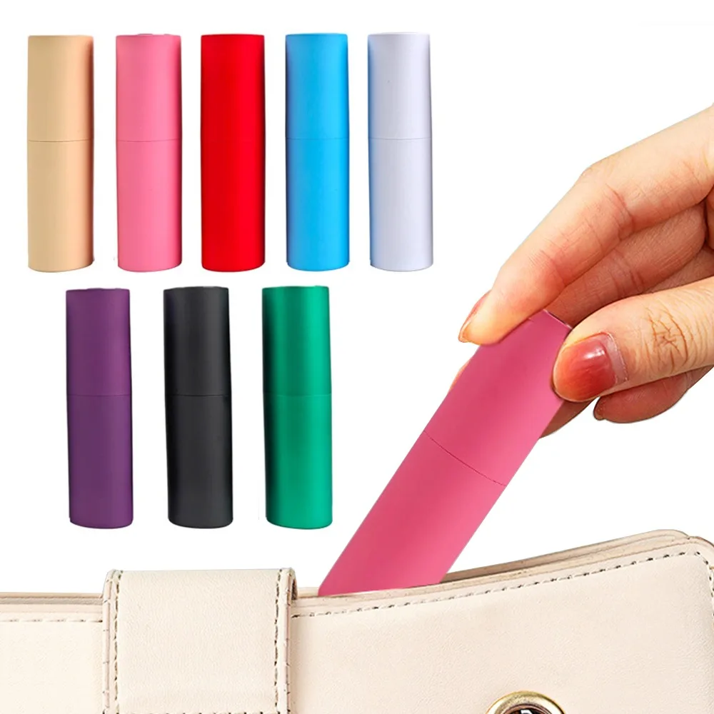 Atomizador de Perfume Recargable Giratorio de 5 ml, Material ABS, Mini Botella Portátil de Spray con Pulverización Fina, Envase Cosmético Vacío para Viajes