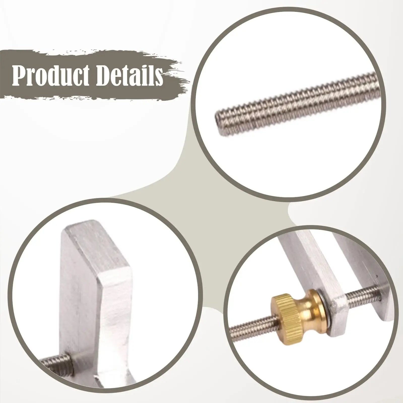 Adjustable Violin Repair Clamp Aluminum Luthier Accessory for Accurate Instrument Block Gluing