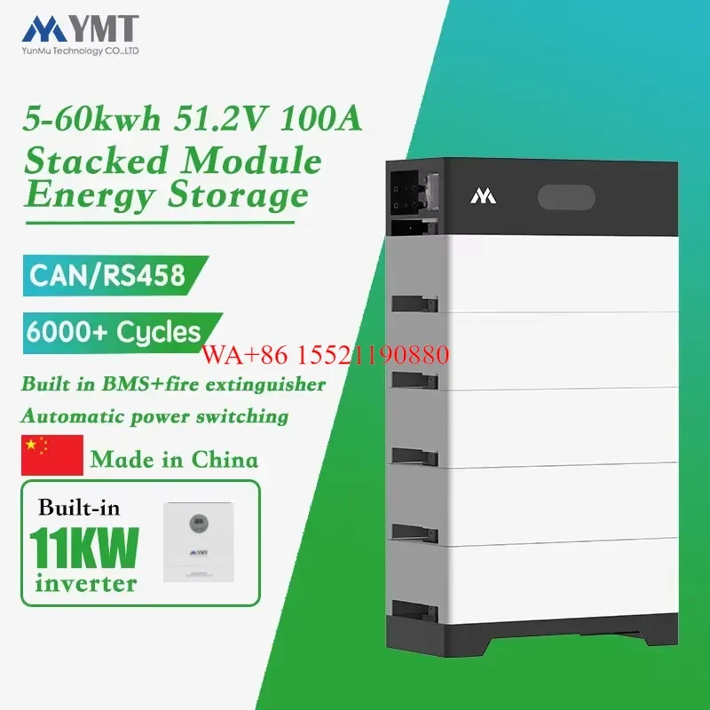 WMWMNU Home Solar Energy System Kit 6.2kw 51.2v Complete Solar Panels System with 10kwh 20kwh 120kwh Battery Storage for
