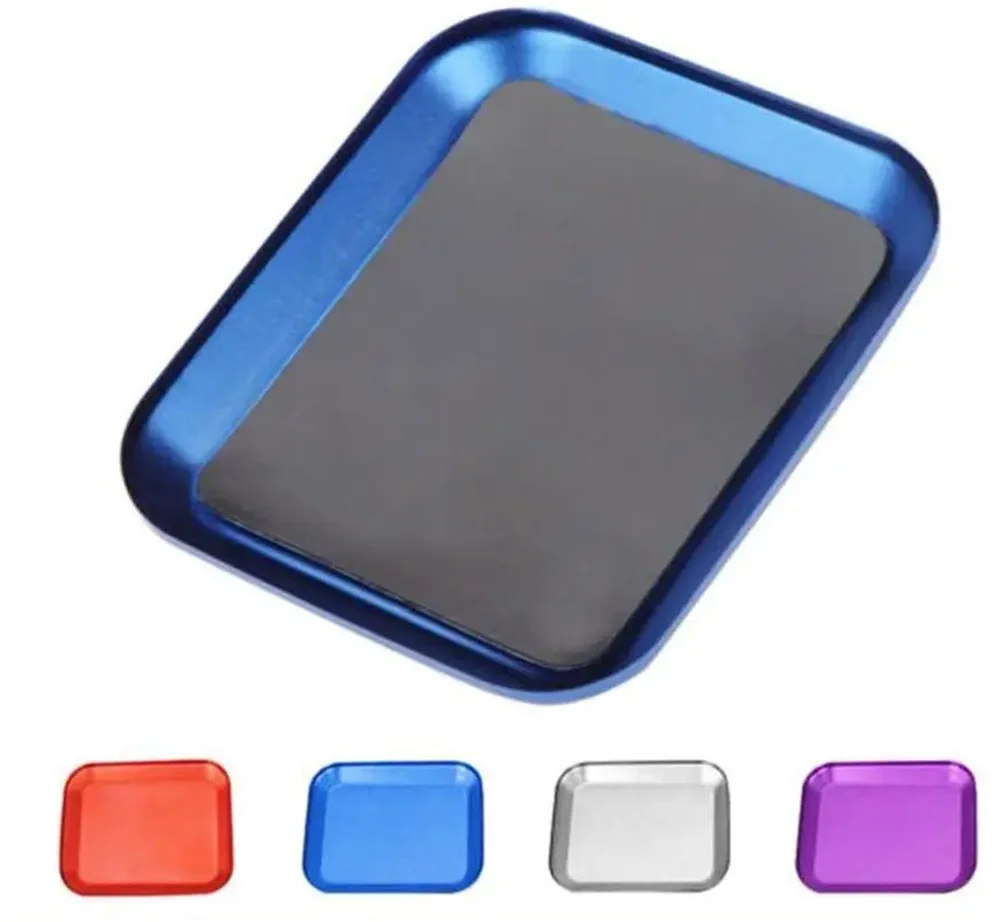 Liga de alumínio bandeja parafuso magnético placa rc ferramenta reparo para avião carro barco rastreador axial scx10 d90 d110 modelo