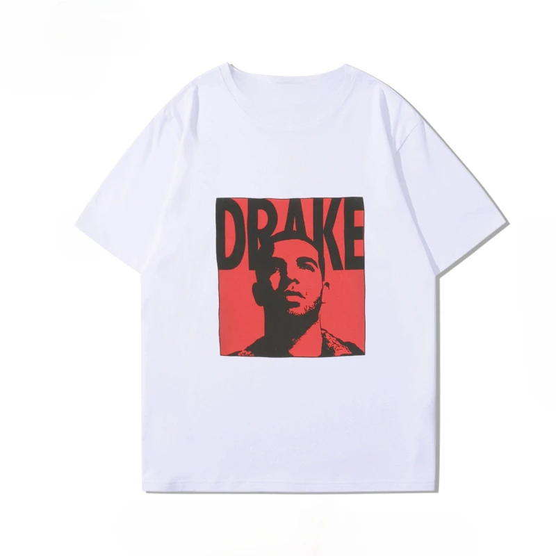 

2025 New Drake Short Sleeve T-shirt Album Joint Hip Hop Rap Rap American Men and Women High Street Summer Cotton Clothes