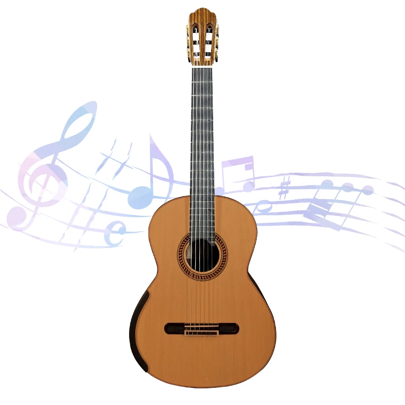 

Double Nomex Top Chamber Concert All Solid Wood Classical Guitar Professional Handmade Acoustic Guitar For Music Players