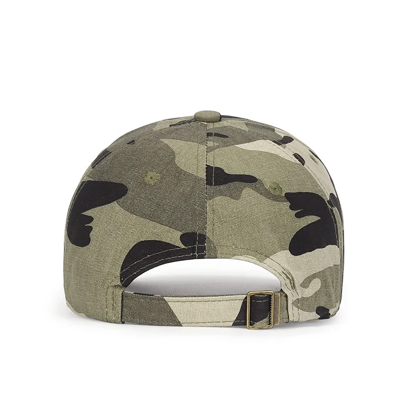 New Spring and Autumn Cotton Soft Top Hat Outdoor Leisure All-Match Sun Visor Baseball Cap Camouflage Duckbill Cap