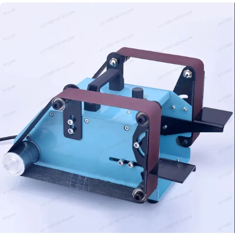 New Portable Multifunctional Small Desktop Dual-Shaft Belt Sander Sanding Machine Portable Sandpaper Polishing And Sanding Tool