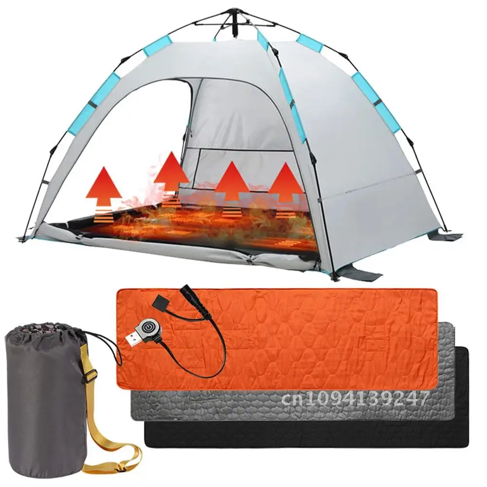 USB Heating Sleeping Mat Adjustable Temperature Camping Sleeping Mattress Pad Sleeping Bag Accessories Heated Heated Camping