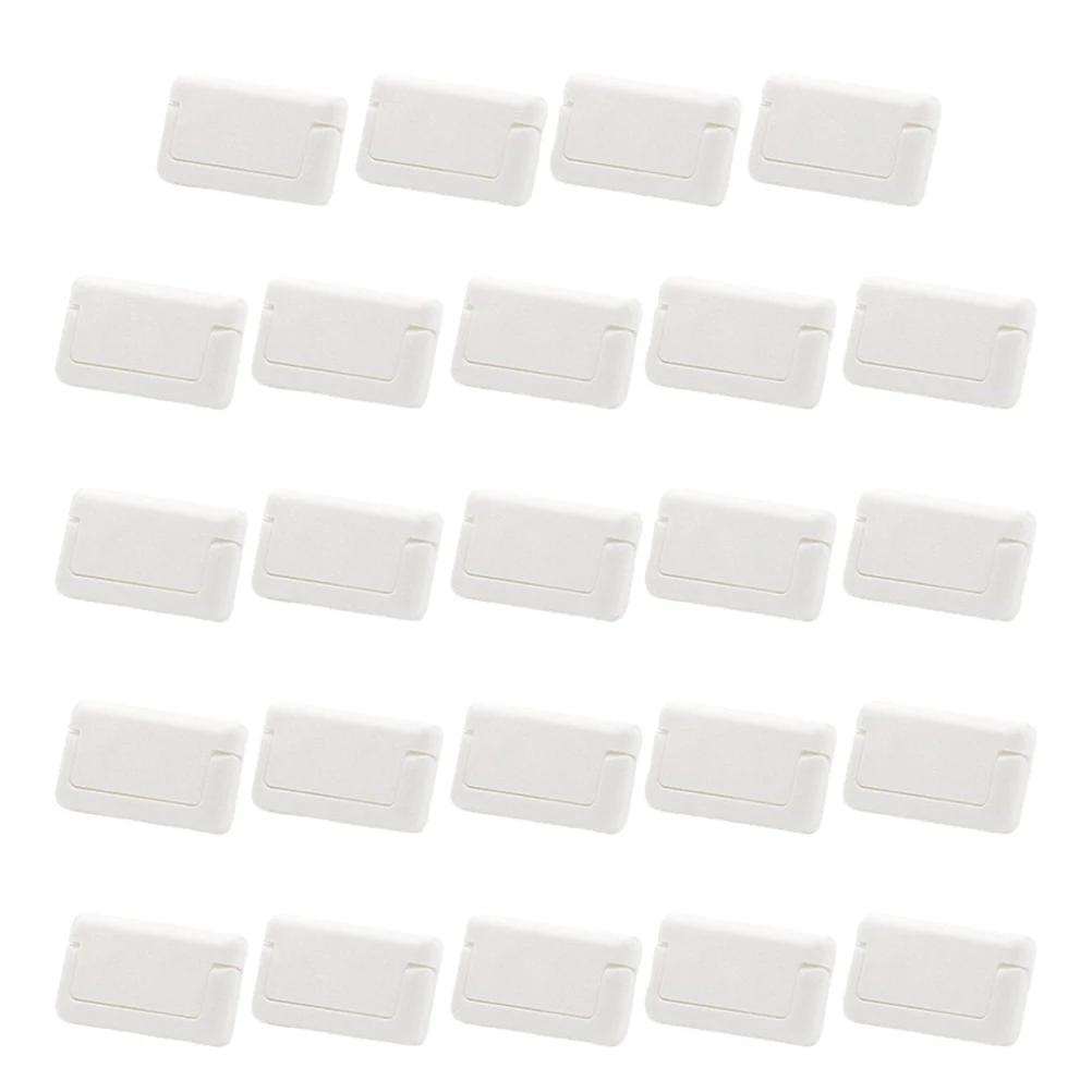 

24 Pcs Socket Covers Outlet Plugs Baby Proofing Durable PP Safe Anti Shock White Electric Insulation Sturdy Design Child