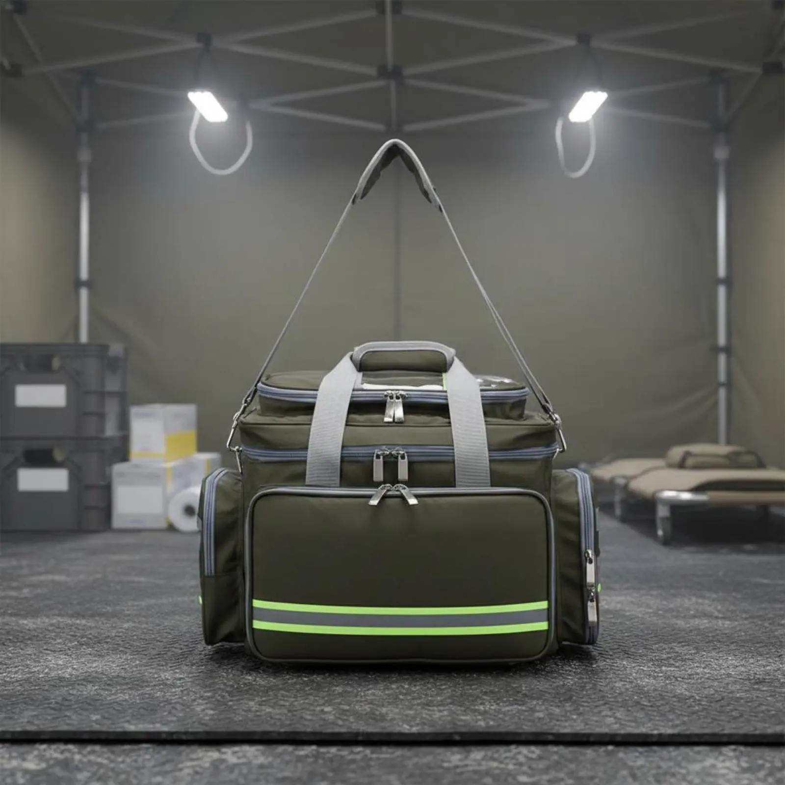 

Аптечка для экстренной помощи, портативная, для оказания первой помощи, с различными вариантами переноски, многосекционная, для медсестер, выездных визитов и домашнего использования