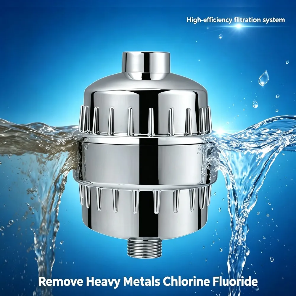 Purifying Shower Filter Element Filters Harmful Impurities to Keep Shower Water Sanitary for Daily Bathroom Use