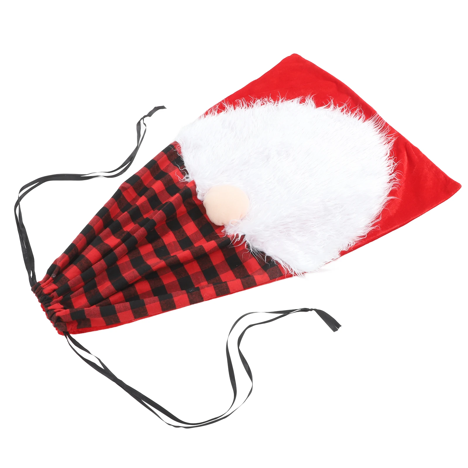 

Christmas Large Capacity Santa Claus Design Fabric Pouch Reusable Cloth For Party Favors Decoration Storage Xmas Pouches