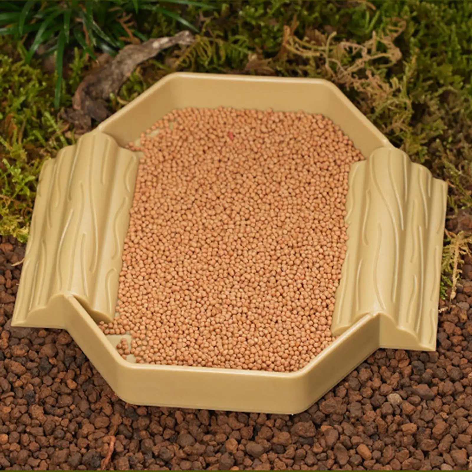 Tortoise Food Dish Reptile Water Food Bowl Reptile Bathing Pool Tortoise Habitat Accessories for Turtles Horned Frogs Lizards