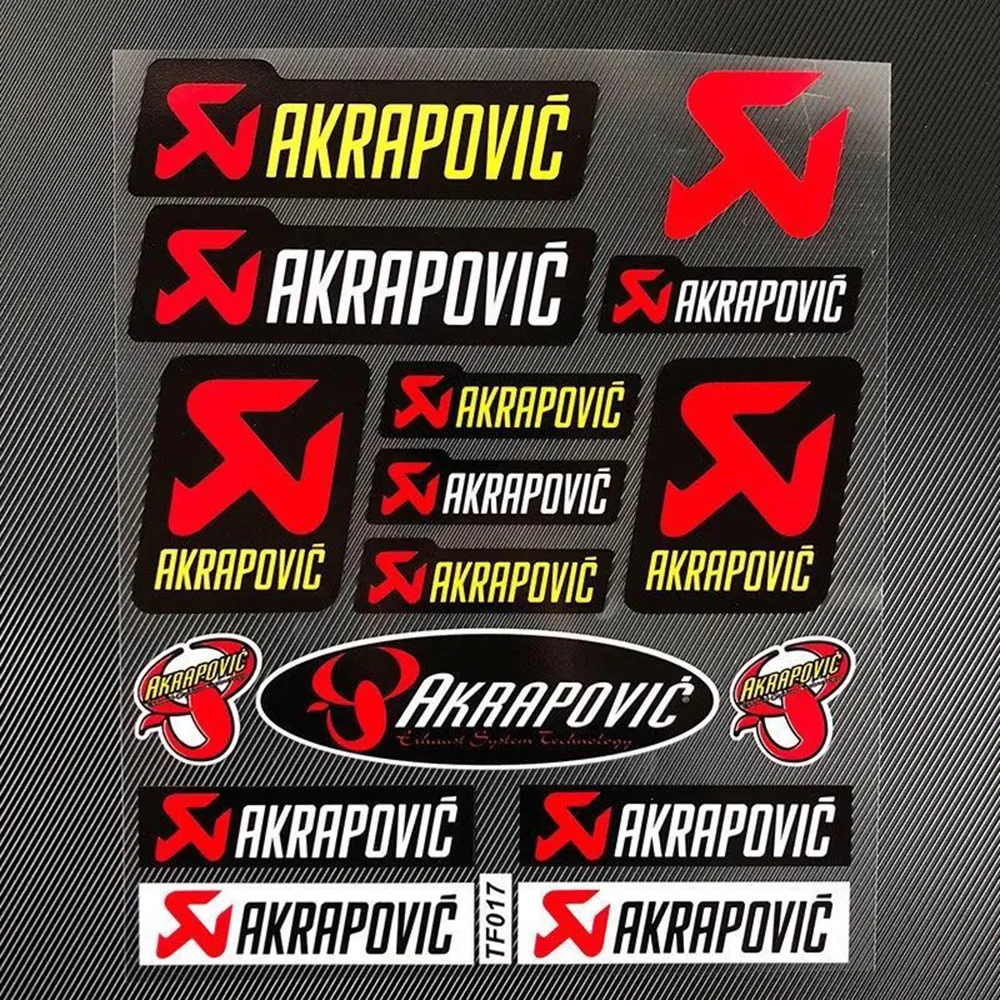 Motorcycle Reflective Modified Stickers Akrapovic Exhaust Pipe Stickers Personalized Helmet Fuel Tank Waterproof Decals image 3