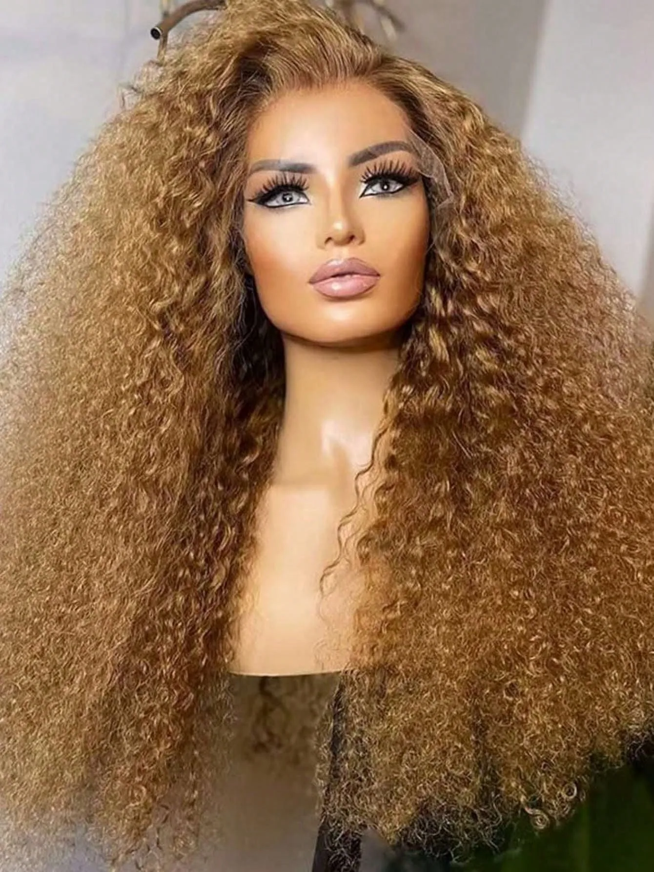 

30-дюймовые медовые блондинки, кружевные передние парики, плотность 200%, глубокая волна, прозрачные парики спереди, предварительно выщипанные парики для женщин с волосами ребенка